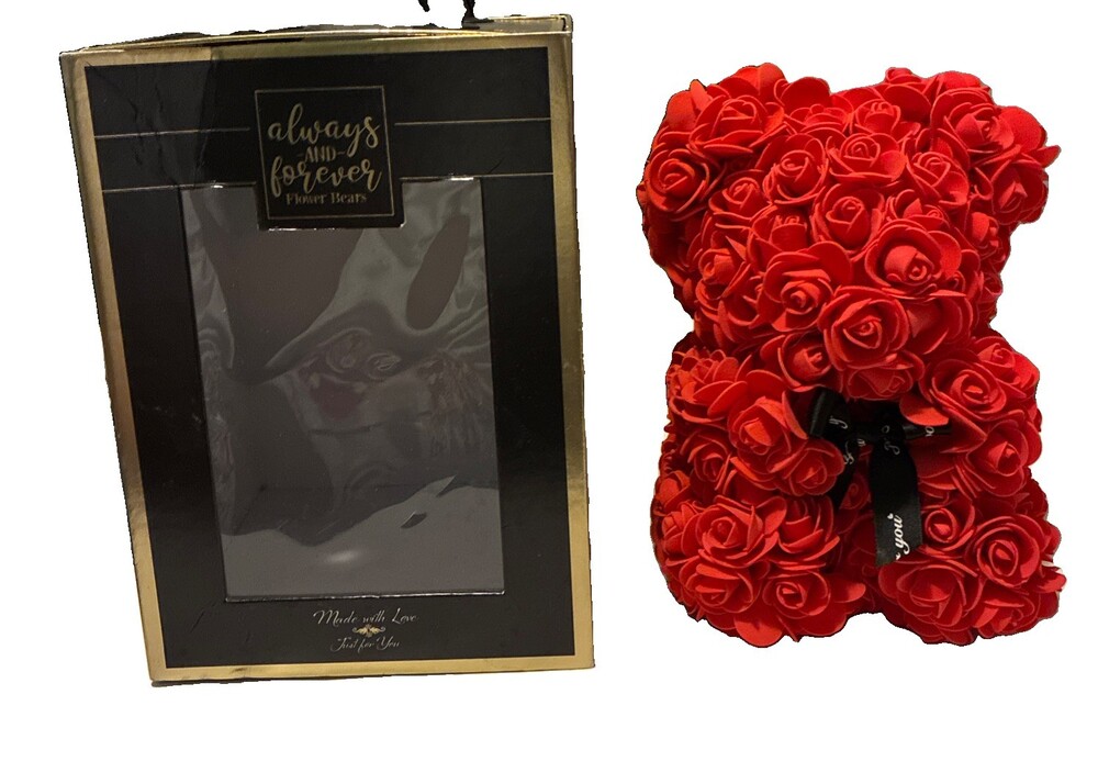 Always and Forever Flower Bear, Red Perfect Valentine's Day Gift